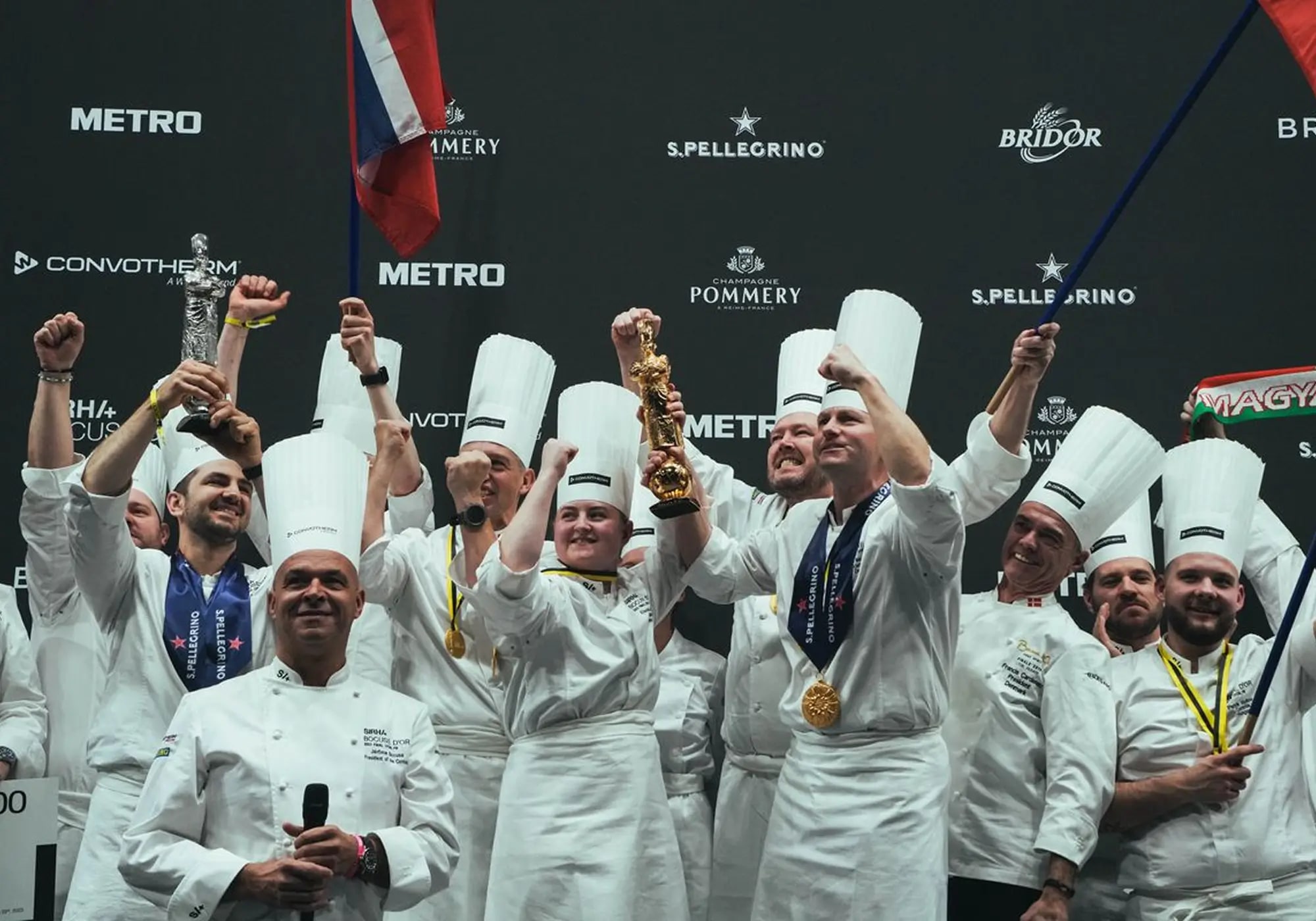 Award-winning chefs celebrating together