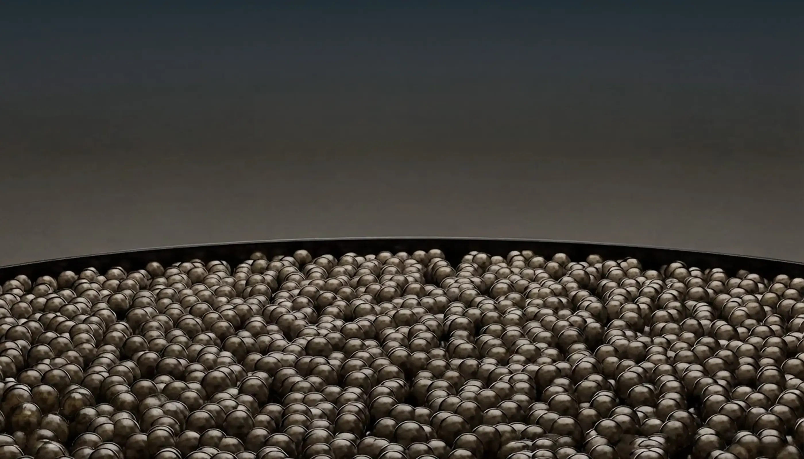 Caviar pearls filling a Maison Rocheval presentation bowl